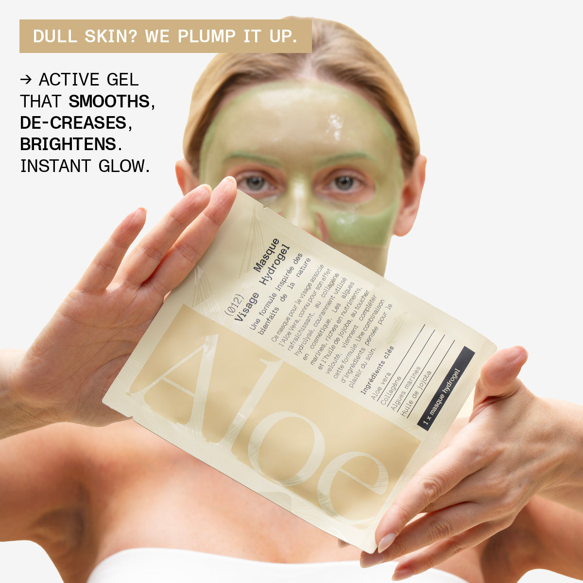 Hydrogel Plumping Face Mask - Aloe Vera & Collagen Image