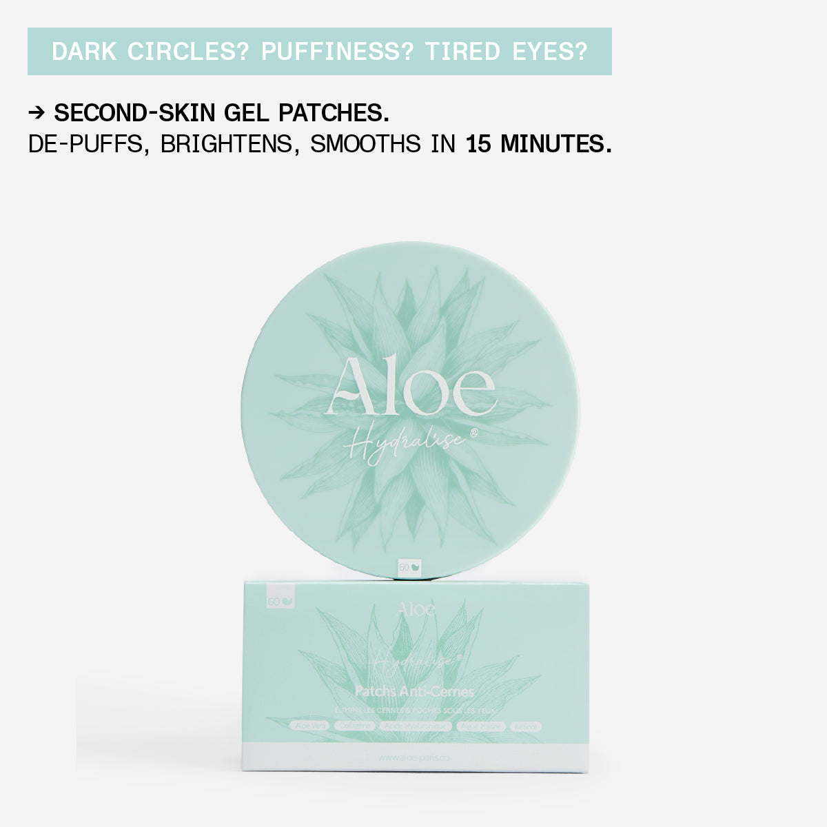 Hydralise™ De-Puffing Eye Patches – 15-Minute Ice Effect